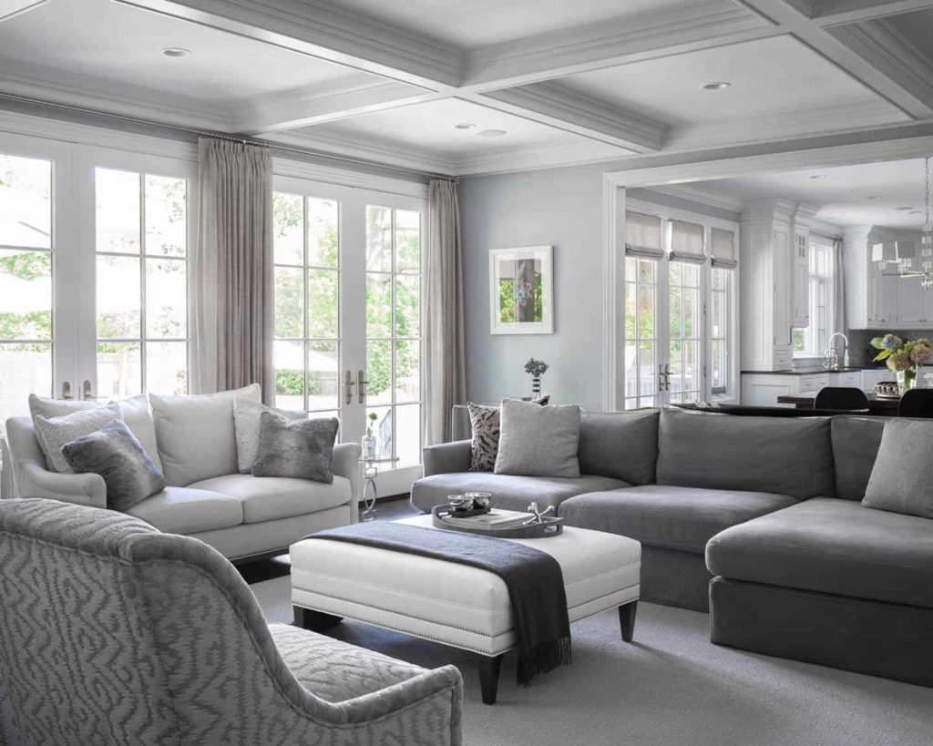 decorate living room grey walls