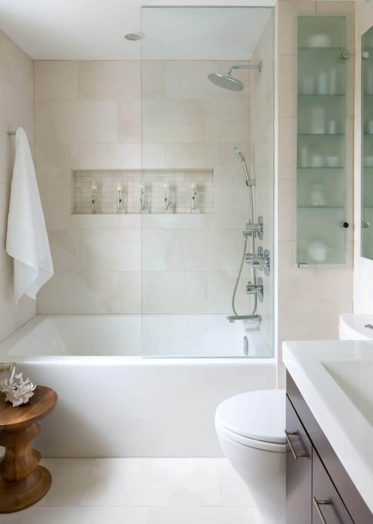 44 Modern Shower Tile Ideas And Designs, Bathtub Shower Combo Tile Ideas