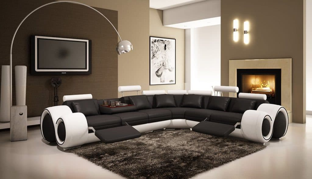 With Leather Furniture, Black Leather Sectional Sofa Decorating