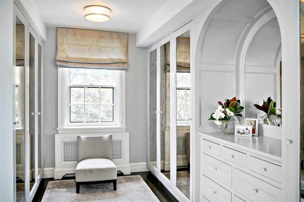 Glass Triptych Closet Door Idea