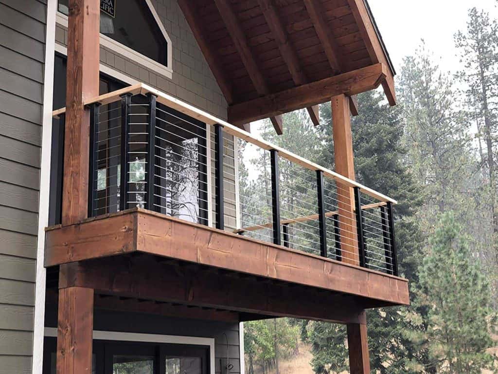 Mixed Materials Wire Balustrade