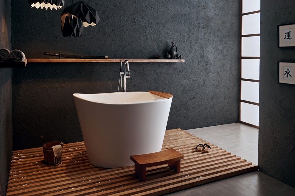 55 Modern Japanese Style Bathroom Ideas, Japanese Bathroom Accessories