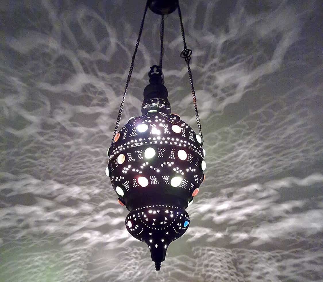 Antique Style Handmade Moroccan Brass Pendant Sphere Lamp