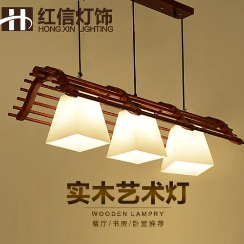 BGmdjcf Creative Modern Chandeliers Wooden Ceiling Lamps