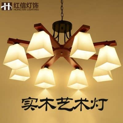 BGmdjcf Modern Chinese Wooden Ceiling Lamps