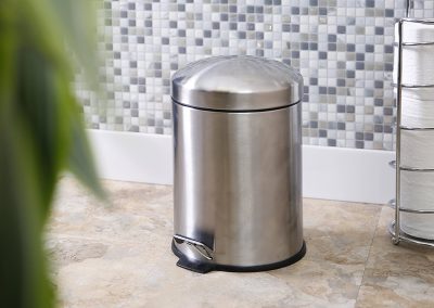 BINO Stainless Round Step Trash Can