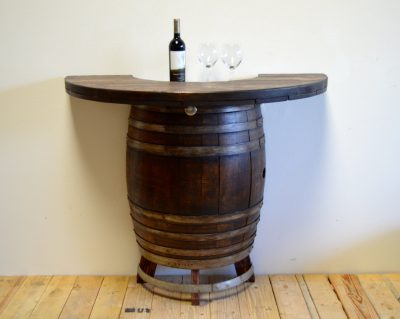 Bar Height Barrel Cocktail Table