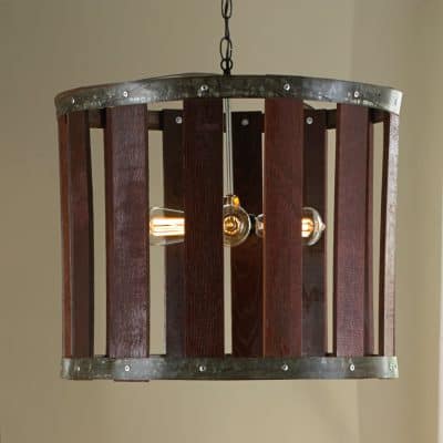 Barrel Stave Chandelier