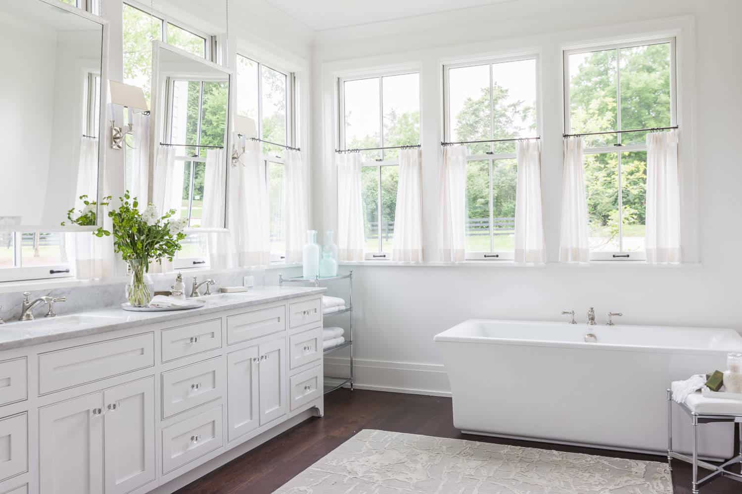 28 Styles Of Bathroom Window Curtains