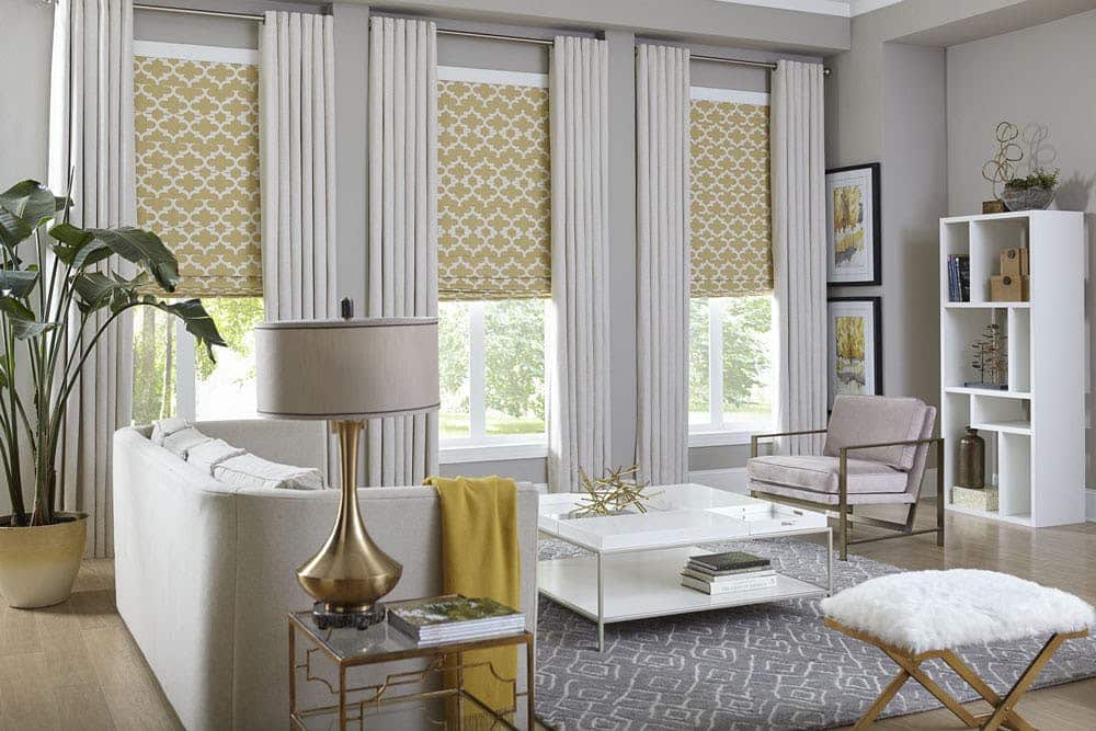 blinds with curtains