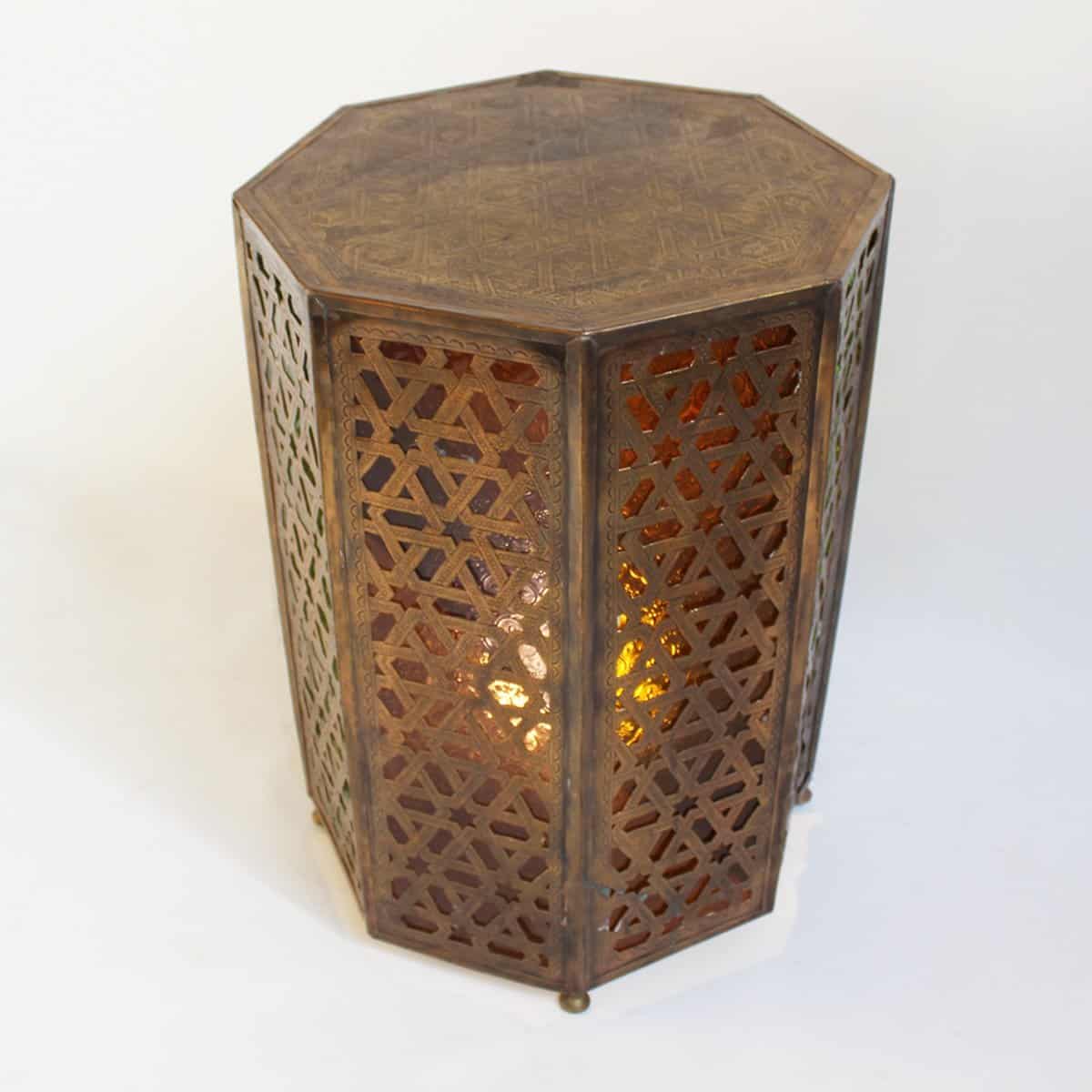 Brass Moroccan Table Light