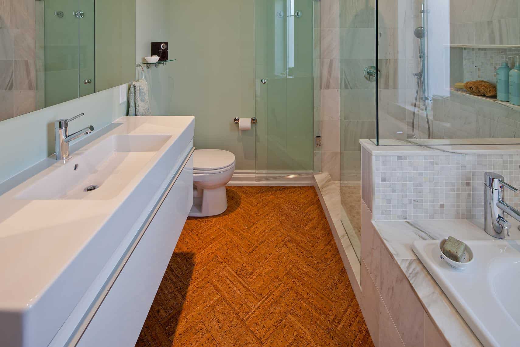 Can Cork Flooring Be Installed In A Bathroom Decor Snob