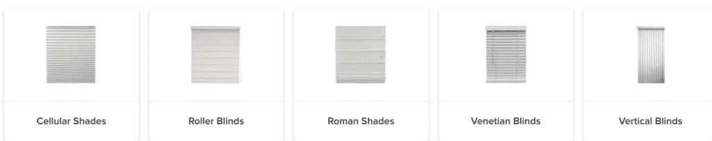 curtains with blinds behind