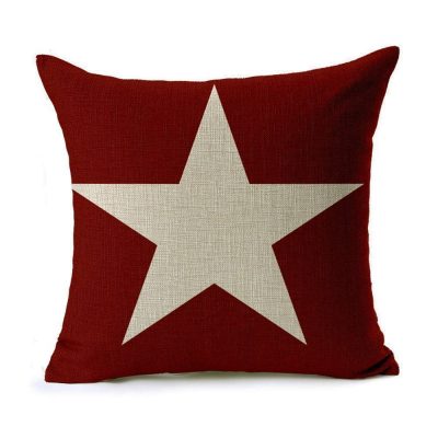 CoolDream 18x18 Inch Cotton Linen Decorative Throw Pillow Cover