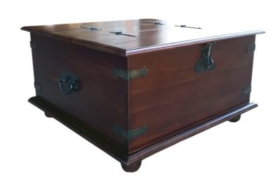 D-Art Mahogany Rustic 2 Trunk Coffee Table