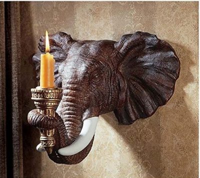 Design Toscano Elephant Wall Sconce