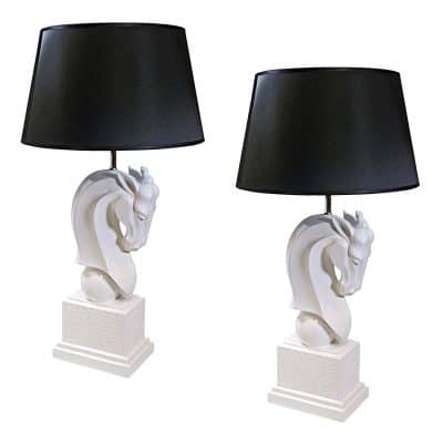 Design Toscano Knightly Horse Bust Table Lamp