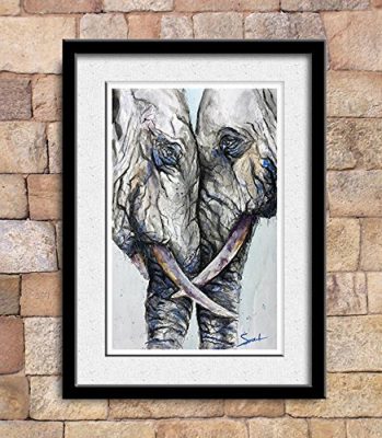 Elephant Watercolor Print