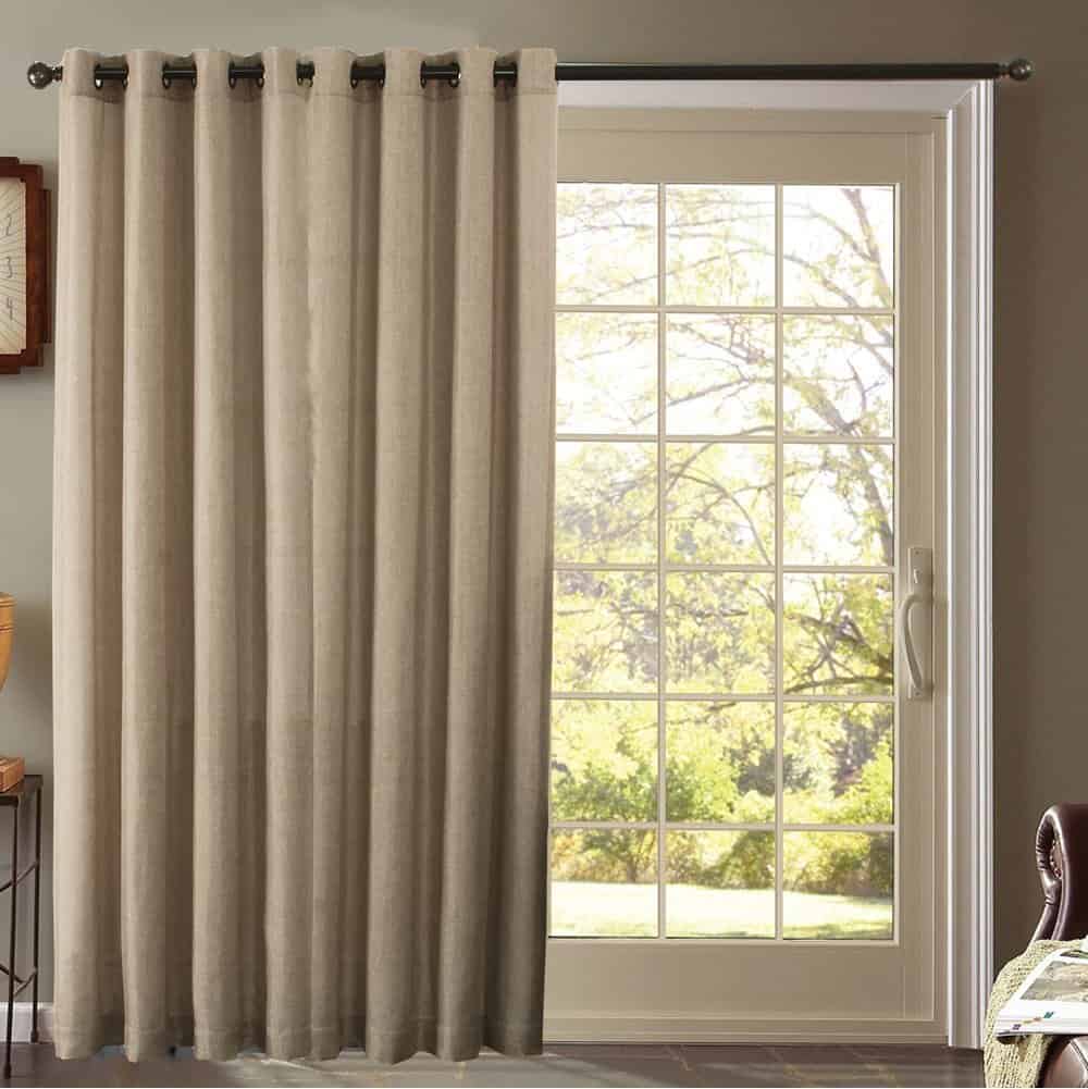 Furniture Fresh - Blackout Thermal Faux Linen Pair of Curtain Panels