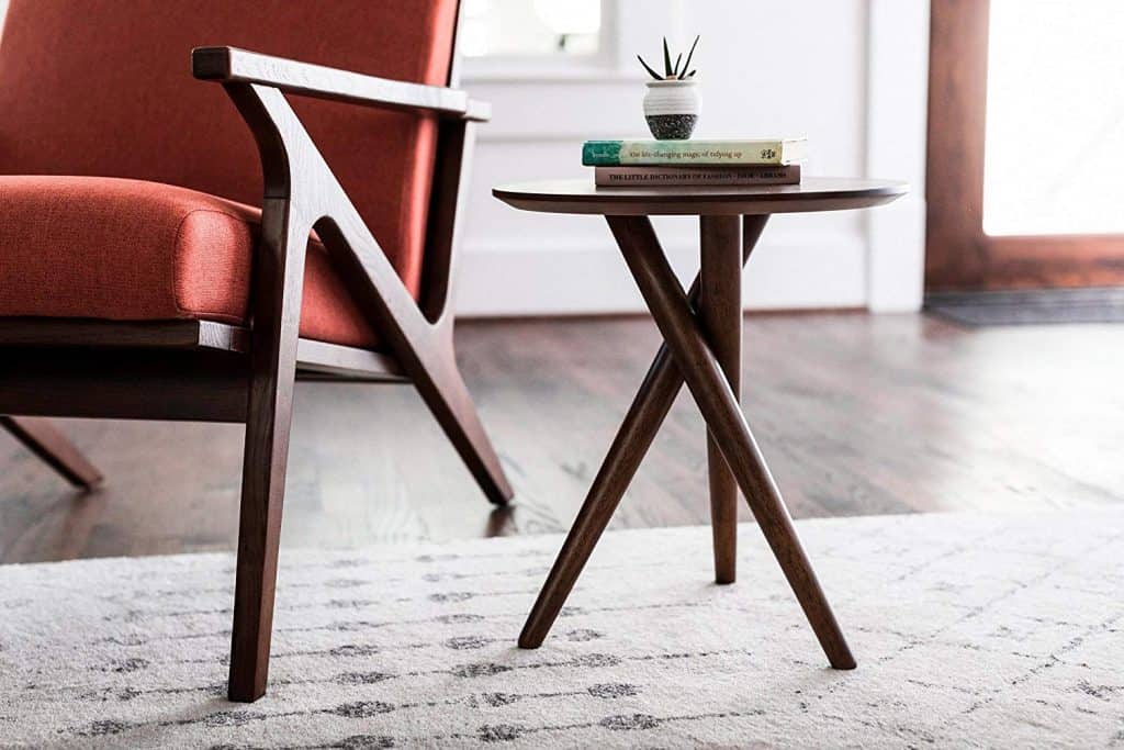 Gus Small End Table for Living Room - Mid Century Modern End Table