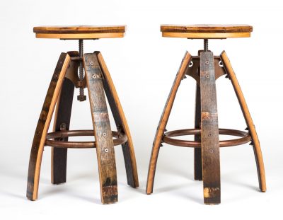 Industrial Barrel Bar Stool