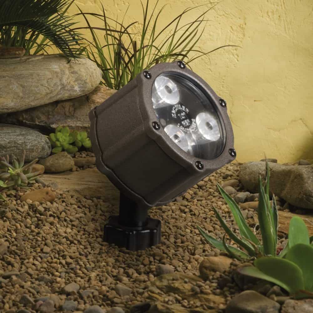 Kichler 15732AZT, Landscape LED Low Voltage Flood - landscape lighting ideas