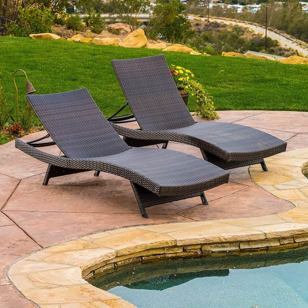 Lakeport Outdoor Adjustable Chaise Lounge Chair