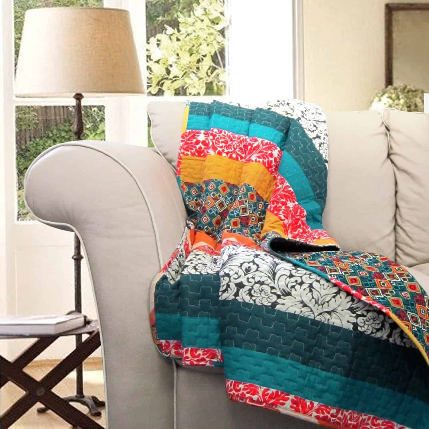 Lush Decor Boho Stripe Throw Blanket