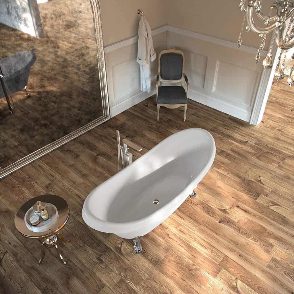 Can Laminate Flooring Be Installed In A, Are Laminate Floors Good For Bathrooms