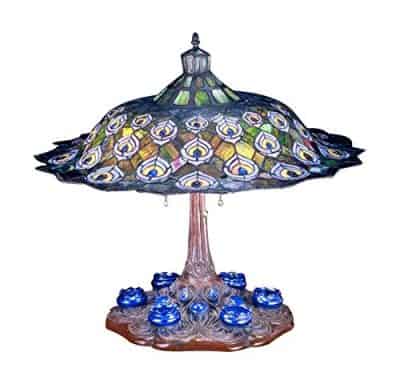 Meyda Tiffany 49869 Peacock Feather Table Lamp