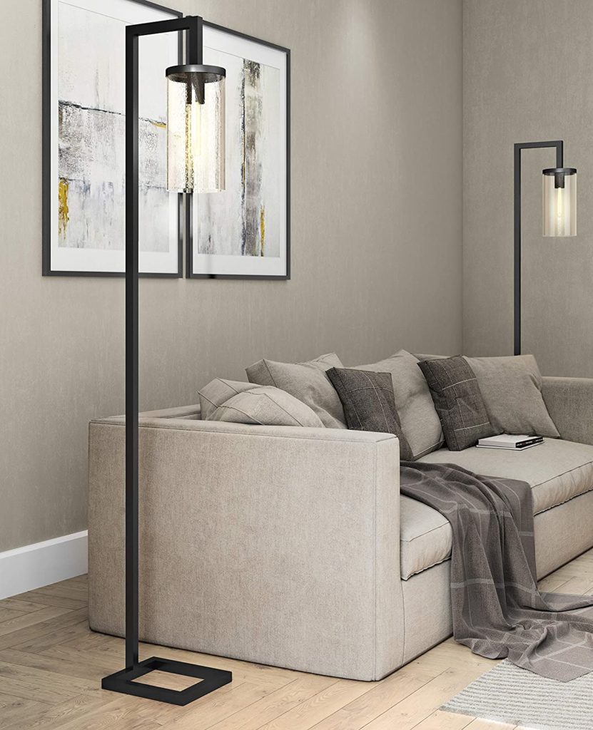 Modern farmhouse seeded floor lamp