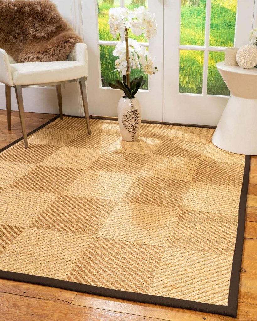 atural Area Rugs 100% Natural Fiber Handmade Osaka, BeigeGold Sisal Rug