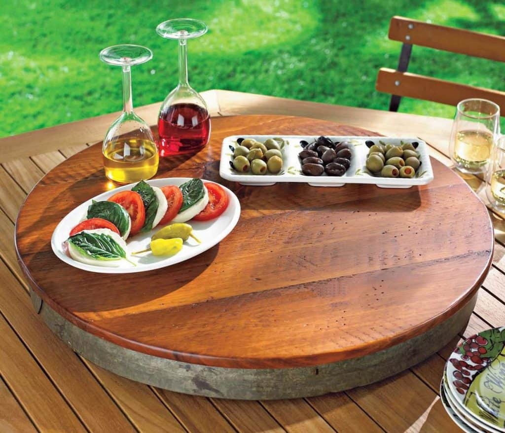 Orvis Wine Barrel Lazy Susan