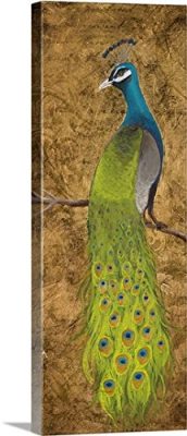 Peacocks I Gallery-Wrapped Canvas