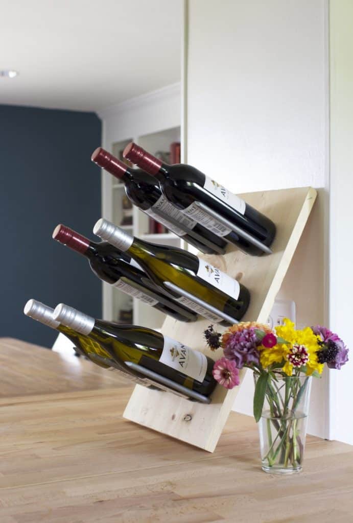 Peg Board style wine rack