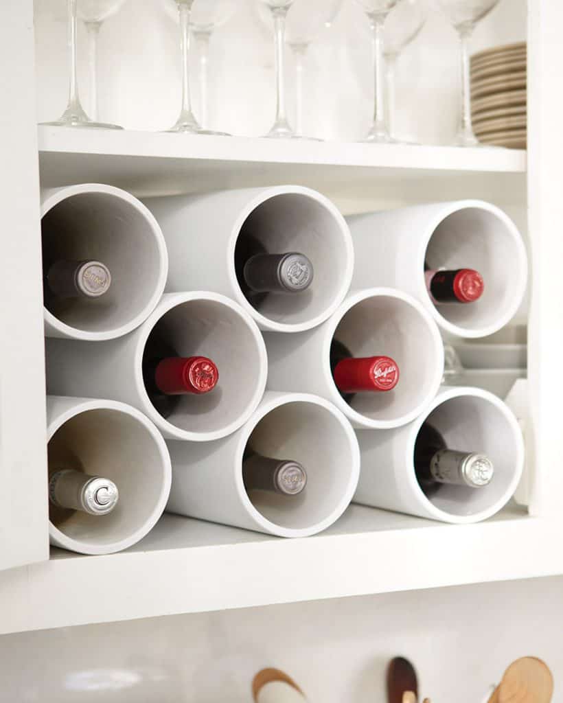 Pipe wine rack
