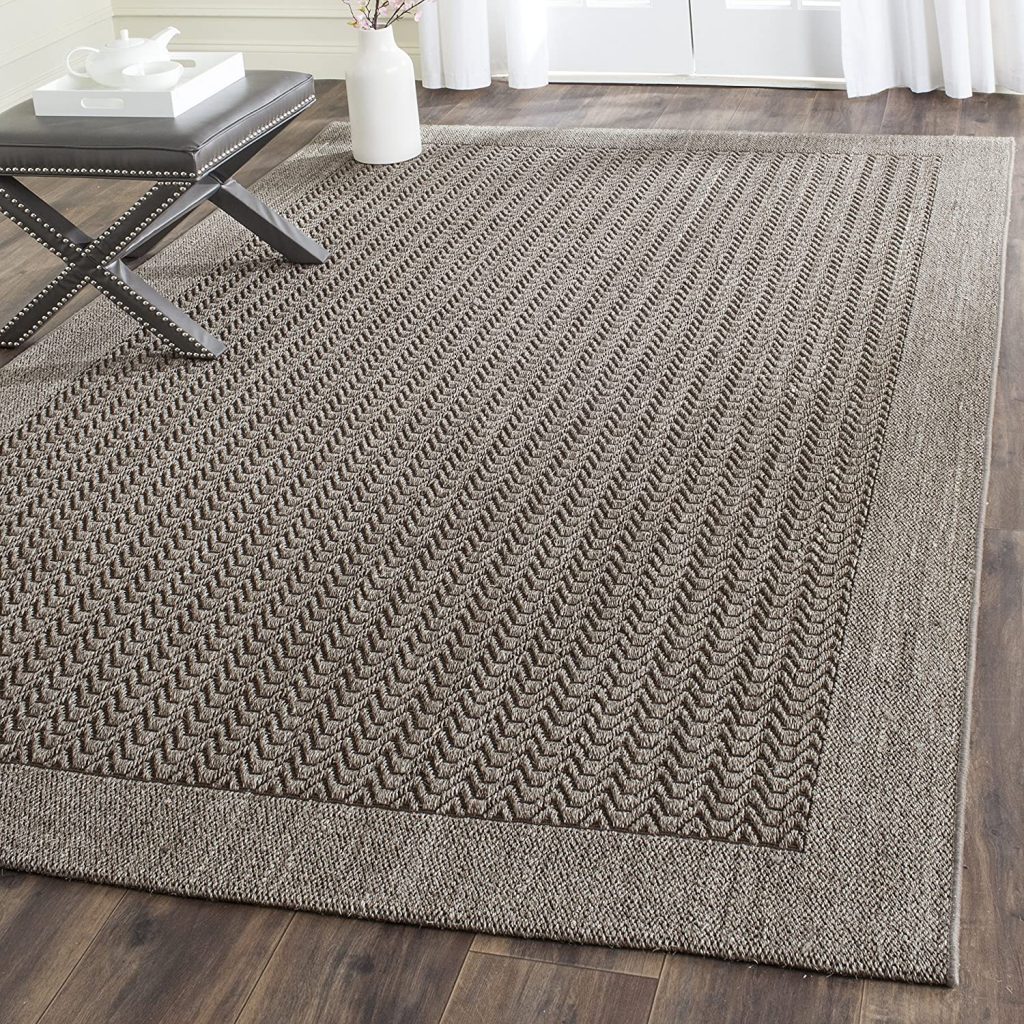 Safavieh Palm Beach Collection PAB321D Silver Sisal & Jute Area Rug