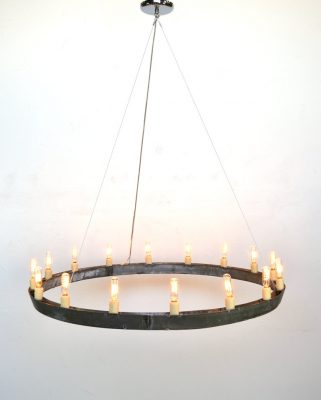 Striata - Wine Barrel Ring Chandelier