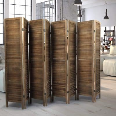 Sycamore Wood Freestanding Room Divider Wall Divider