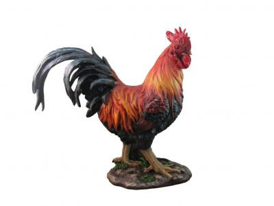Tall Farm Country Rooster Chicken Statue Collectible Decor Figurine