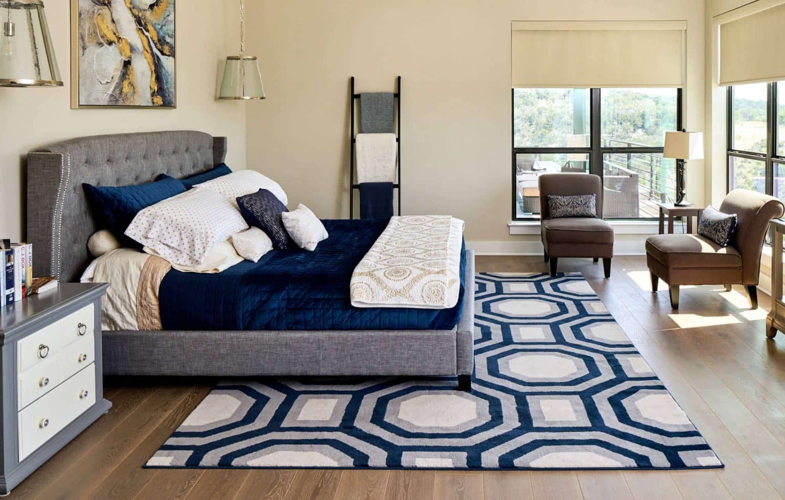 What Size Rug do you put under a King Size Bed? Decor Snob