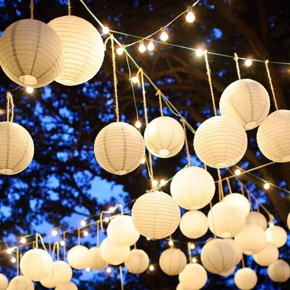round paper lamp