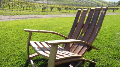 Wine Barrel Adirondack Chair