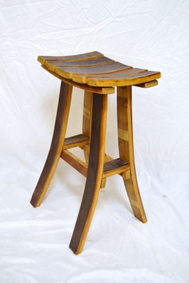 Wine Barrel Bar Stool