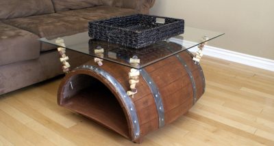 Wine Barrel Coffee Table