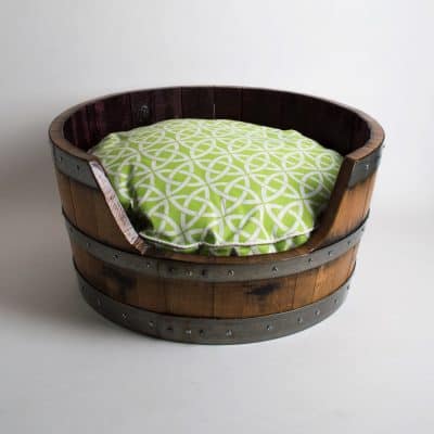 Wine Barrel Dog Bed