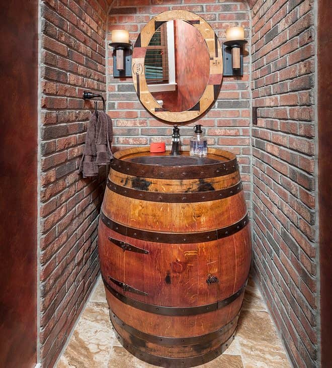 Wine Barrel Sink