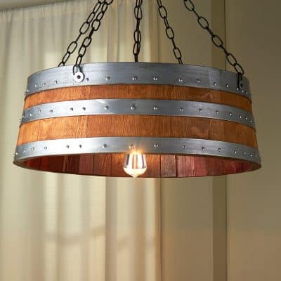 Wine Barrel Top Light