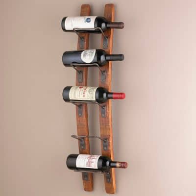 Wine Enthusiast Barrel Stave Wall Wine Rack