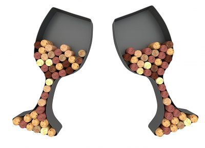 Wine Glass Cork Holder Art Wall Décor